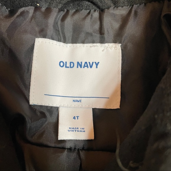Old Navy Girls Black Peacoat - size 4T - Picture 2 of 5